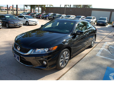 honda accord 2013 black coupe ex l gasoline 4 cylinders front wheel drive automatic 77339