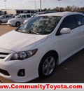 toyota corolla 2013 white sedan s gasoline 4 cylinders front wheel drive automatic 77521