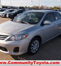 toyota corolla 2013 silver sedan le gasoline 4 cylinders front wheel drive automatic 77521