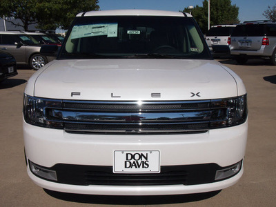 ford flex 2013 white sel gasoline 6 cylinders front wheel drive automatic 76011