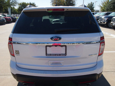 ford explorer 2013 white suv xlt flex fuel 6 cylinders 2 wheel drive automatic 76011