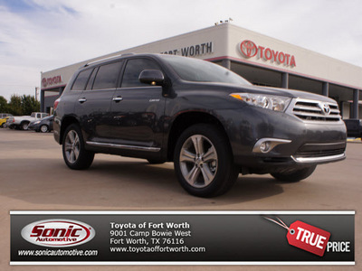 toyota highlander 2013 gray suv limited 6 cylinders automatic 76116