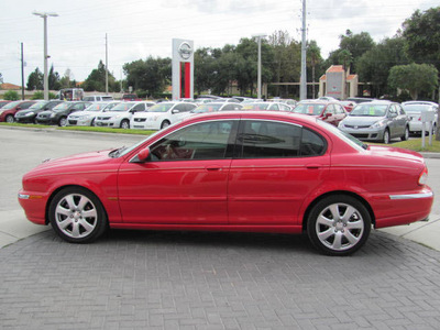 jaguar x type 2004 red sedan gasoline 6 cylinders all whee drive automatic 33884