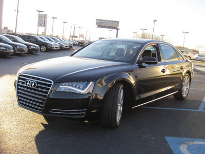 audi a8 2013 black sedan 3 0t lwb quattro gasoline 6 cylinders all whee drive 8 speed w tiptronic 46410