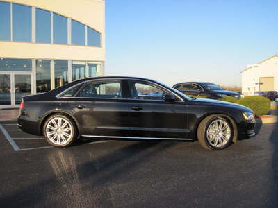 audi a8 2013 black sedan 3 0t lwb quattro gasoline 6 cylinders all whee drive 8 speed w tiptronic 46410