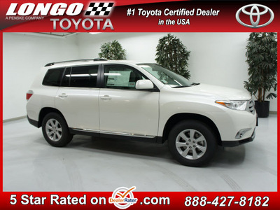toyota highlander 2013 white suv plus gasoline 6 cylinders front wheel drive automatic 91731