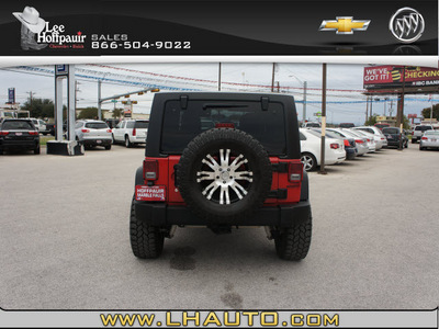 jeep wrangler unlimited 2011 red suv sport 6 cylinders automatic 78654