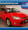 ford focus 2012 red sedan sel 4 cylinders automatic 75219