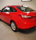 ford focus 2012 red sedan sel 4 cylinders automatic 75219