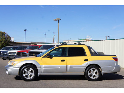 subaru baja 2003 yellow sport gasoline 4 cylinders sohc all whee drive 5 speed manual 79065