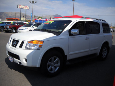 nissan armada 2010 white suv 8 cylinders automatic 79925