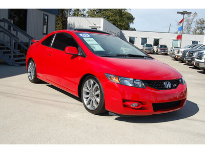 honda civic 2009 red coupe si gasoline 4 cylinders front wheel drive 6 speed manual 77706