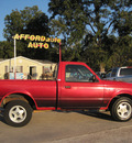 ford ranger 1996 red pickup truck xlt 4 cylinders manual 77379