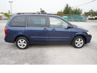 mazda mpv 2002 dk  blue van lx gasoline 6 cylinders front wheel drive automatic 78205