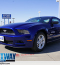 ford mustang 2013 blue coupe v6 6 cylinders automatic 75062