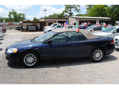 chrysler sebring 2006 dk  blue touring gasoline 6 cylinders front wheel drive automatic 77018