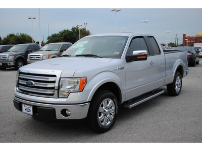 ford f 150 2013 silver lariat flex fuel 8 cylinders 2 wheel drive automatic 77074