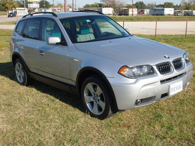 bmw x3 2006 silver suv 3 0i gasoline 6 cylinders all whee drive automatic with overdrive 76567