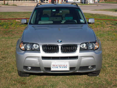 bmw x3 2006 silver suv 3 0i gasoline 6 cylinders all whee drive automatic with overdrive 76567