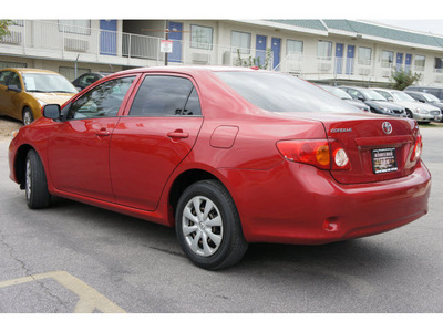 toyota corolla 2009 red sedan le gasoline 4 cylinders front wheel drive automatic 78753
