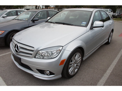 mercedes benz c class 2008 silver sedan c300 4matic luxury gasoline 6 cylinders all whee drive automatic 78729