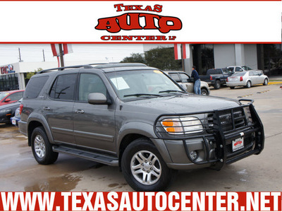 toyota sequoia 2003 dk  gray suv limited gasoline 8 cylinders 4 wheel drive automatic 78666