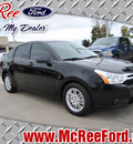 ford focus 2010 black sedan se gasoline 4 cylinders front wheel drive automatic 77539