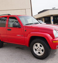 jeep liberty 2003 red suv limited gasoline 6 cylinders rear wheel drive automatic with overdrive 76011