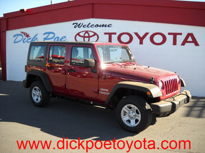 jeep wrangler 2012 red suv unlimited sport gasoline 6 cylinders 4 wheel drive automatic 79925