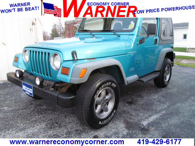 jeep wrangler 1997 aqua suv sport gasoline 6 cylinders 4 wheel drive automatic 45840