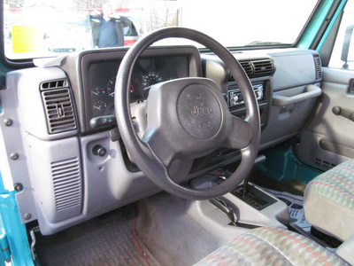 jeep wrangler 1997 aqua suv sport gasoline 6 cylinders 4 wheel drive automatic 45840