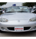 mazda mx 5 miata 2001 silver coupe gasoline 4 cylinders rear wheel drive not specified 77099