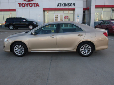 toyota camry 2012 tan sedan le gasoline 4 cylinders front wheel drive automatic with overdrive 77864