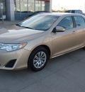 toyota camry 2012 tan sedan le gasoline 4 cylinders front wheel drive automatic with overdrive 77864