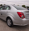 chevrolet sonic 2013 silver sedan lt auto gasoline 4 cylinders front wheel drive automatic 78064
