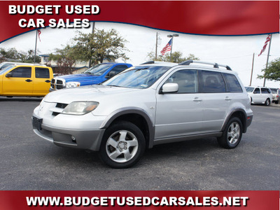 mitsubishi outlander 2003 silver suv xls gasoline 4 cylinders sohc front wheel drive automatic 76543