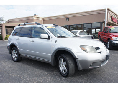 mitsubishi outlander 2003 silver suv xls gasoline 4 cylinders sohc front wheel drive automatic 76543