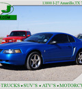 ford mustang 2000 blue coupe gasoline v6 rear wheel drive 5 speed manual 79119