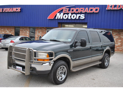ford excursion 2000 dk  green suv limited gasoline v10 4 wheel drive automatic 78217