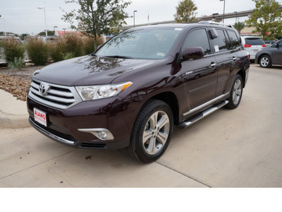 toyota highlander 2013 dk  red suv limited gasoline 6 cylinders front wheel drive automatic 78232