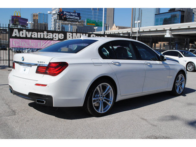 bmw 7 series 2013 white sedan 740i gasoline 6 cylinders rear wheel drive automatic 77002