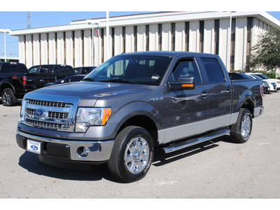 ford f 150 2013 gray xlt texas edition 8 cylinders automatic 77074