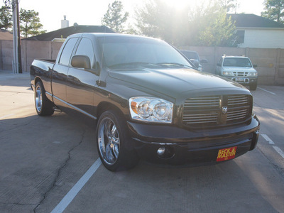 dodge ram 1500 2007 black pickup truck slt gasoline 8 cylinders rear wheel drive automatic 77375