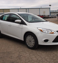 ford focus 2013 white sedan se flex fuel 4 cylinders front wheel drive automatic 78861