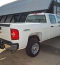 chevrolet silverado 2500hd 2013 white work truck gasoline 8 cylinders 4 wheel drive automatic 76051