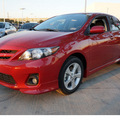 toyota corolla 2013 red sedan s gasoline 4 cylinders front wheel drive automatic 78232