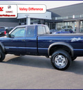 chevrolet s 10 2003 blue ls zr2 gasoline 6 cylinders 4 wheel drive automatic 55124
