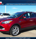 ford escape 2013 red suv titanium gasoline 4 cylinders front wheel drive automatic 76108
