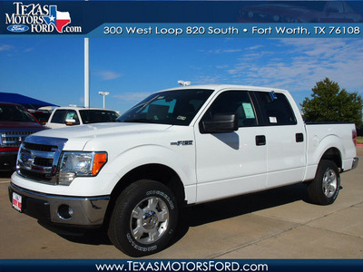 ford f 150 2013 white xlt flex fuel 6 cylinders 2 wheel drive automatic 76108