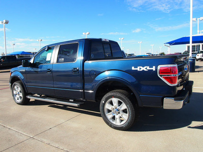 ford f 150 2013 blue lariat flex fuel 8 cylinders 4 wheel drive automatic 76108